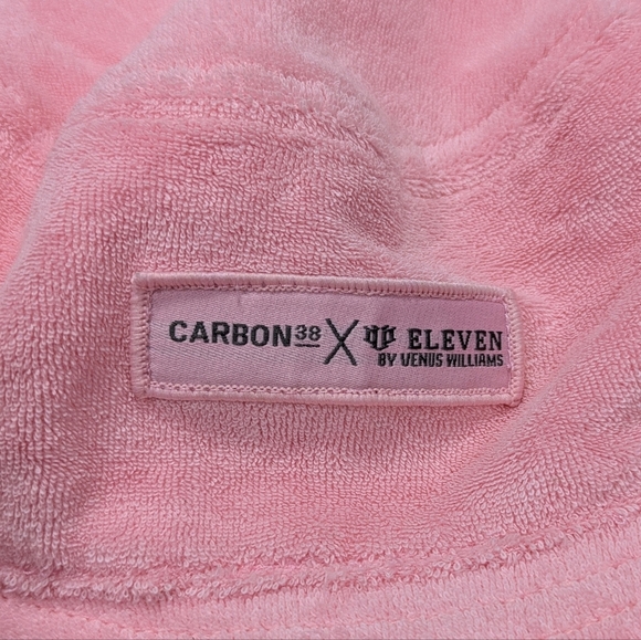 Carbon38 x EleVen by Venus Williams Terry‎ Cloth Pink Tennis Bucket Hat - Picture 3 of 8